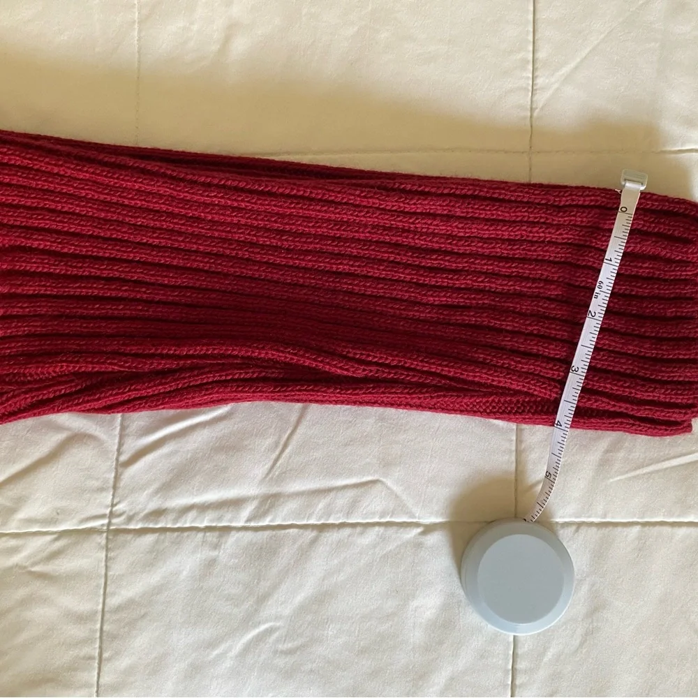 Barbara’s Closet Red Graphic Knit Sweater – Made in Italy